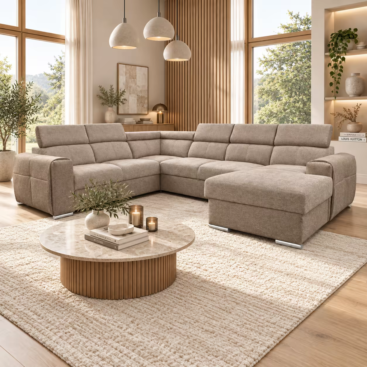 SIGMA XL canape taupe salon web
