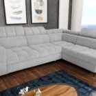 canape gris clair velours web